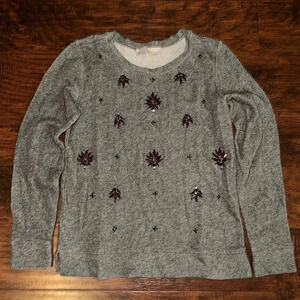 EUC Loft Gray Sweatshirt Shirt (XS)